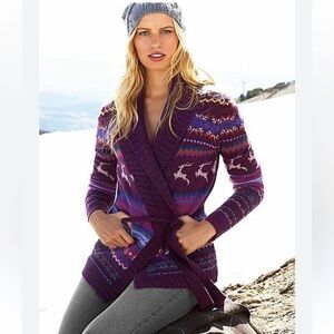 Moda International for Victoria’s Secret Cardigan 💯 Lambs Wool